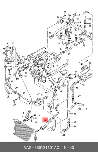 SCHLAUCH 8E0121101AC VAG