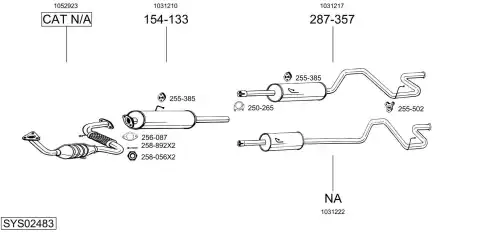 Выпускной трубопровод 788-809 BOSAL