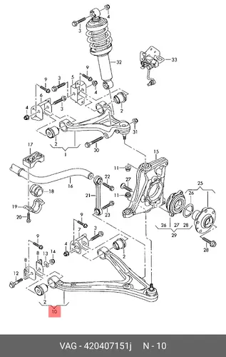 QUERLENKER 420407151J VAG