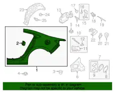 Крыло MAZDA GHY37041X