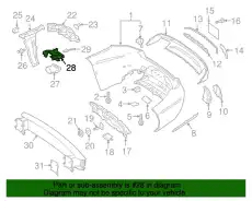 КРОНШТЕЙН НАКЛАДКИ БАМПЕРА 2178850914 MB