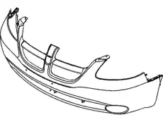 Бампер 1AK392S2AA DODGE