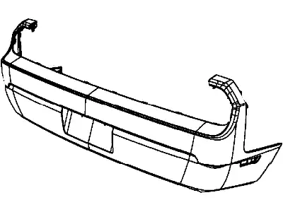 Бампер 68039500AC DODGE