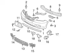 Бампер 04711SHJA91ZZ HONDA