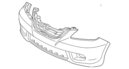 Бампер 04711SHJA91ZZ HONDA