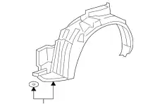 Подкрылок HONDA 74151SLNA10