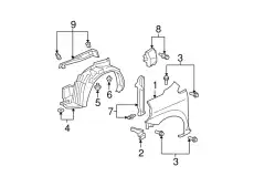 Подкрылок HONDA 74151SLNA10