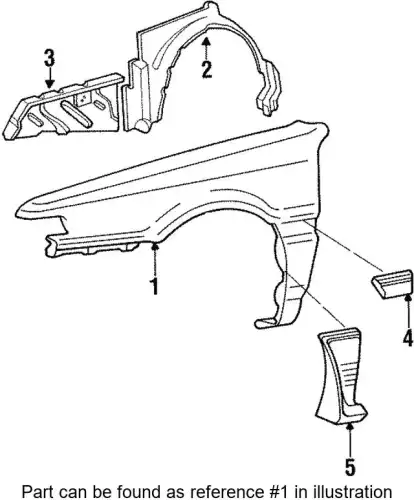 Крыло MITSUBISHI MB637044