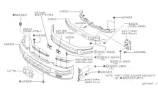 Усилитель бампера NISSAN 6203053U30
