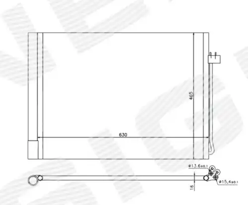 Радиатор кондиционера (конденсатор) SIGNEDA RC940058
