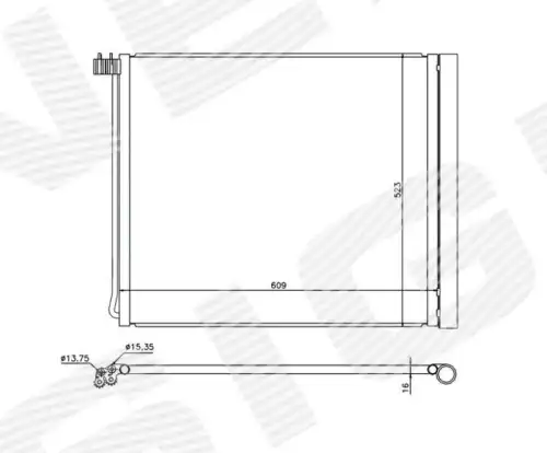 Радиатор кондиционера (конденсатор) SIGNEDA RC940339