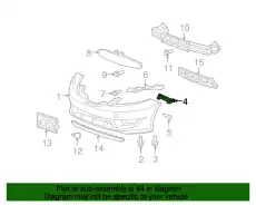  71198TK6A01 ФИКСАТОР БАМПЕРА ЛЕВ. HONDA