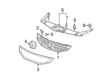  Молдинг решетки радиатора 71126TA5A00 HONDA