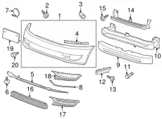 Молдинг решетки бампера 5618531012ZZ VAG