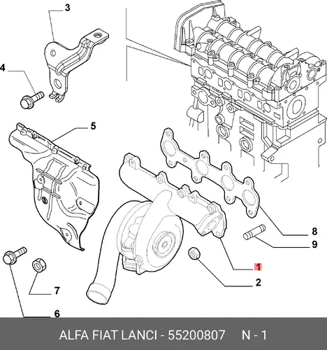 деталь 55200807 FIAT