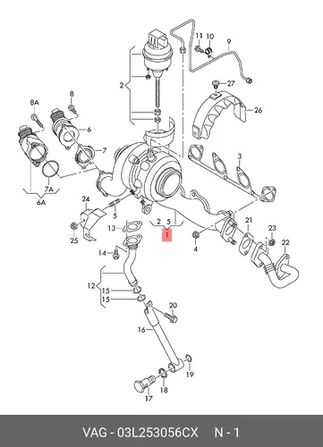 деталь 03L253056CX VAG