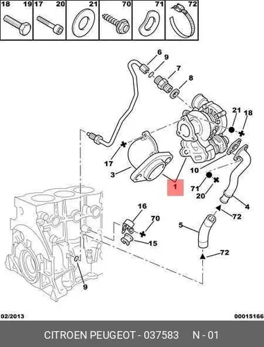 турбокомпрессор Citroen Berlingo/C3/C4 0375 83 PSA