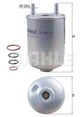 деталь KL 485/19D MAHLE