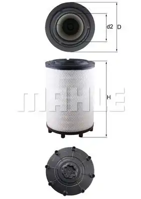 Фильтр воздушный MAHLE LX 2839