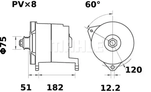 Генератор MAHLE MG 136