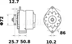 Генератор MG 138 MAHLE