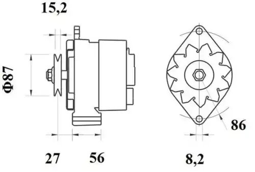 Генератор MG 215 MAHLE