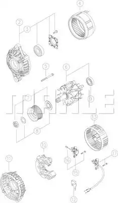 Генератор MAHLE MG 490
