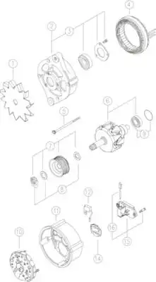 MG 580 Генератор MAHLE