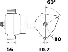 Генератор MG 613 MAHLE
