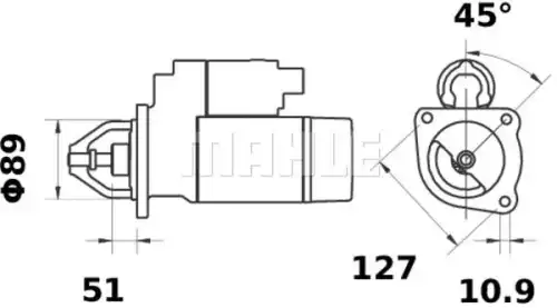 Стартер MAHLE MS 175