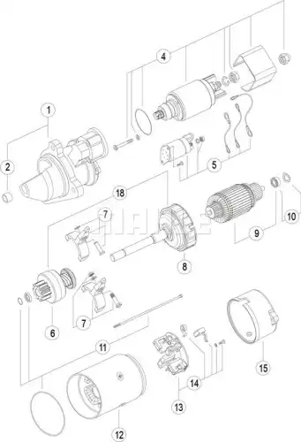 Стартер MAHLE MS 239