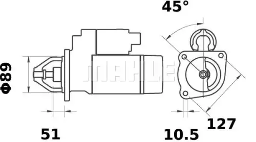 Стартер MAHLE MS 265