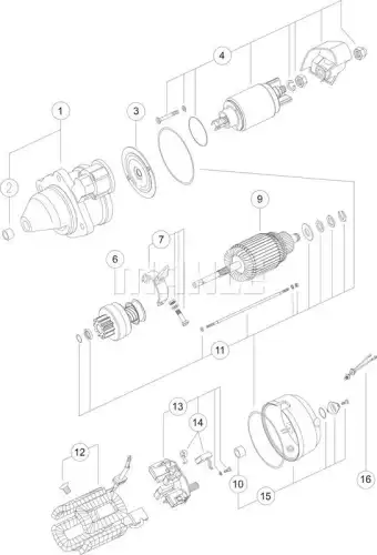 Стартер MAHLE MS 338