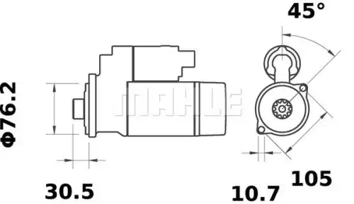 Стартер MAHLE MS 445