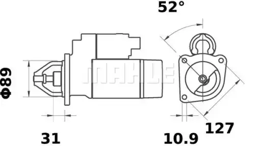 Стартер MAHLE MS 66
