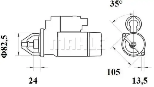 Стартер MAHLE MS 725