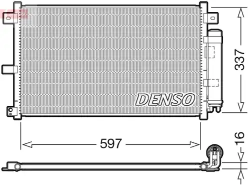 Конденсор DCN44001 DENSO