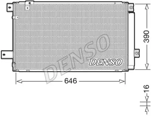 Радиатор кондиционера (конденсатор) DENSO DCN50049