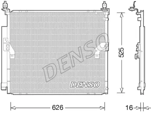 Радиатор кондиционера (конденсатор) DENSO DCN50034