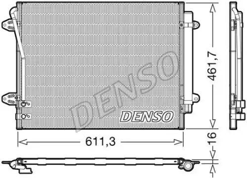 Радиатор кондиционера (конденсатор) DENSO DCN32012