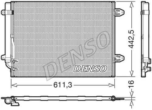 Радиатор кондиционера (конденсатор) DENSO DCN32013