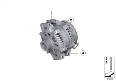 Оборотный генератор !170A \BMW 1' E82, E88, 3' E90 LCI, E91, E92, E93, X1 E84 12 31 7 626 155