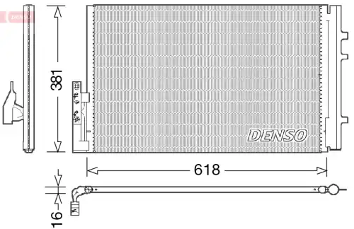 Конденсор DCN05014 DENSO
