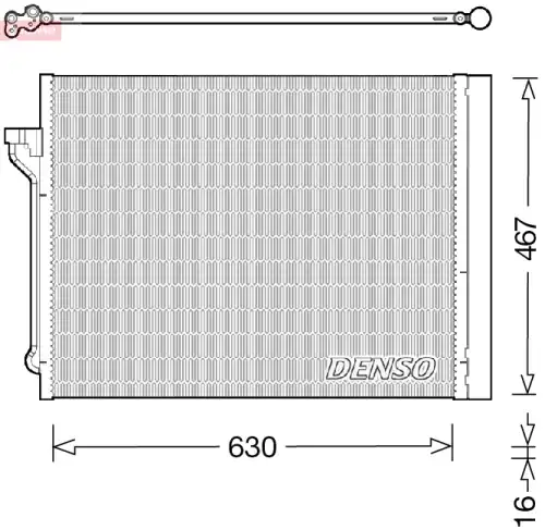 Радиатор кондиционера (конденсатор) DENSO DCN05029