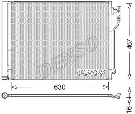 Радиатор кондиционера (конденсатор) DENSO DCN05031