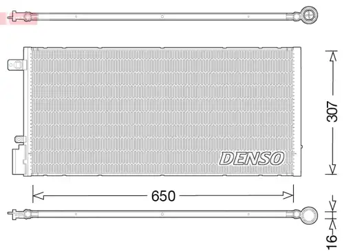 Радиатор кондиционера (конденсатор) DENSO DCN15005