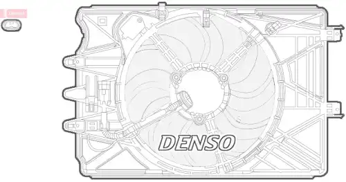 Вентилятор радиатора DER09069 DENSO