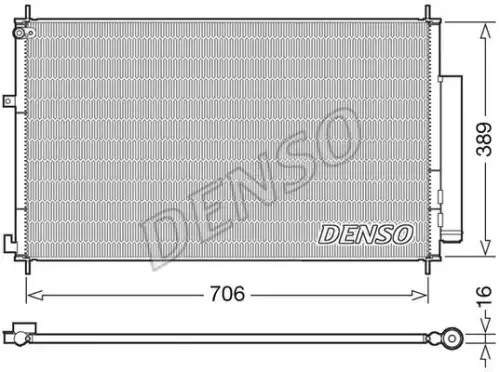 Радиатор кондиционера (конденсатор) DENSO DCN40024