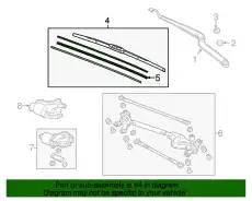 Щетка стеклоочистителя 76630TX6A01 HONDA