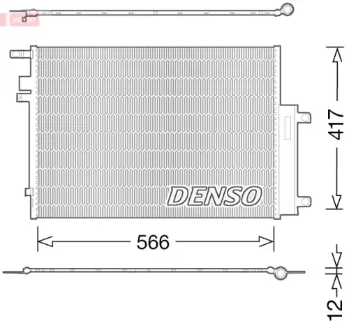 Радиатор кондиционера (конденсатор) DENSO DCN06017